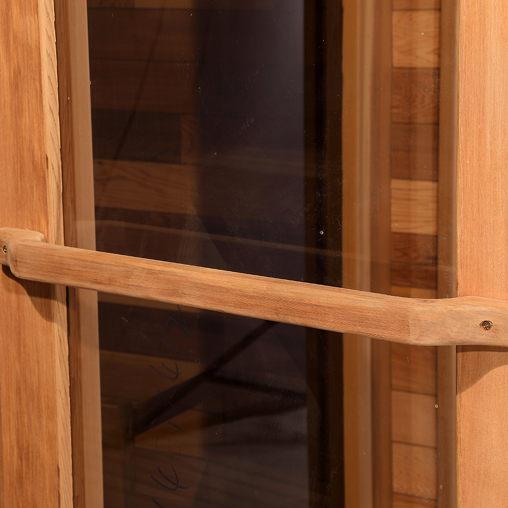 Aussensauna Panorama Zedernholz **Package DEAL**
